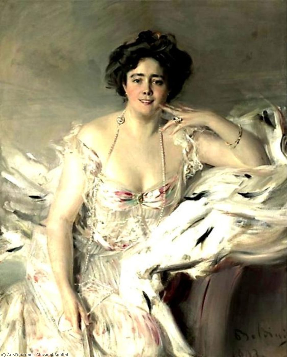Portrait Of Lady Nanne Schrader — Giovanni Boldini