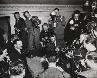 Thomas E. Dewey And Photographers — Weegee (arthur Fellig)