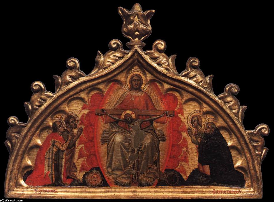 Throne Of Grace With Four Saints — Simone Dei Crocefissi (simone Di Filippo Benvenuti)