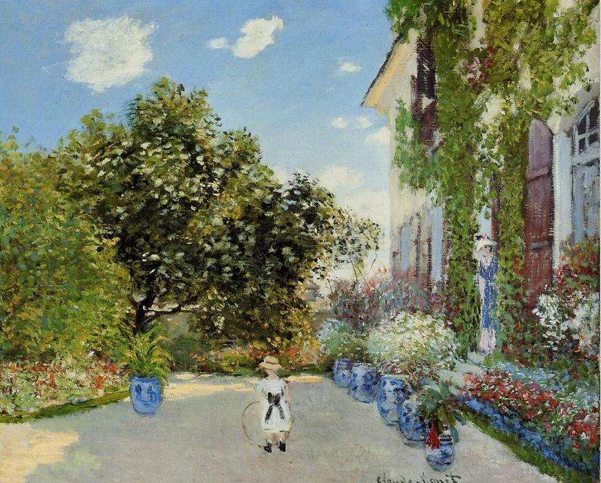 The Artist's House At Argenteuil — Claude Monet