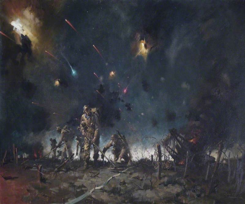 The Royal Engineers Clearing The Mine Fields At The Start Of The Battle Of El Alamein, 23 October 1942 — Terence Tenison Cuneo