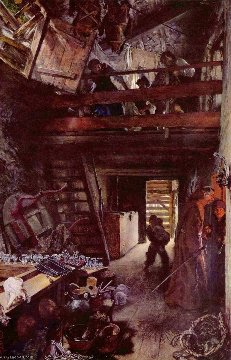 German Küche In Hofgastein — Adolph Von Menzel