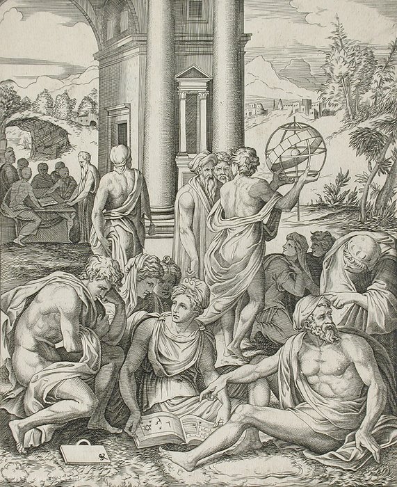An Assembly Of Wise Men And Women — Marco Dente Da Ravenna