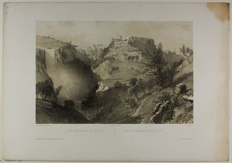General View Of Tivoli — Eugène Cicéri