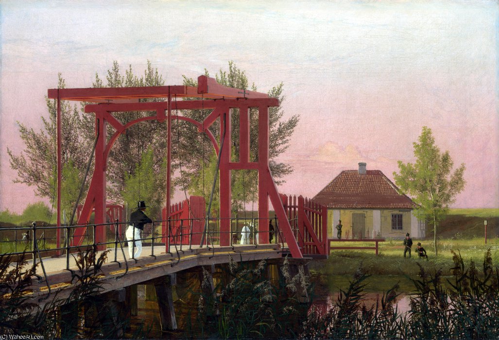 The Northern Drawbridge To The Citadel In Copenhagen — Christen Købke