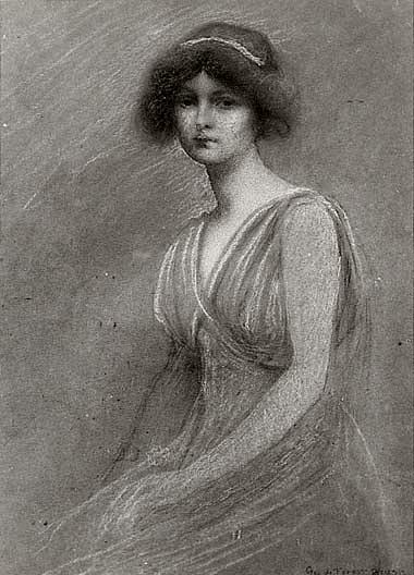 Portrait Of A Woman, (painting) — George De Forest Brush