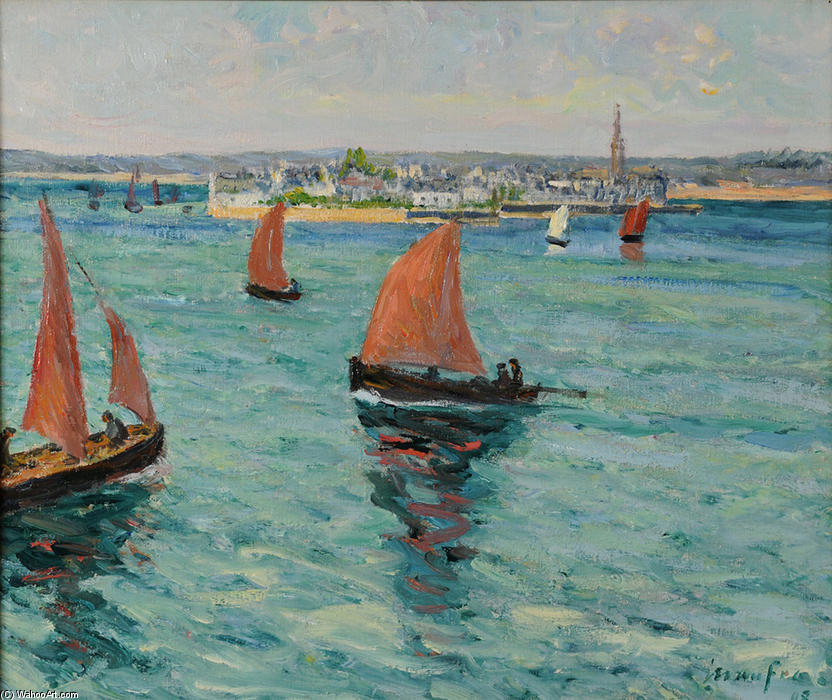 In Front Of The Isle Tudy — Maxime Emile Louis Maufra