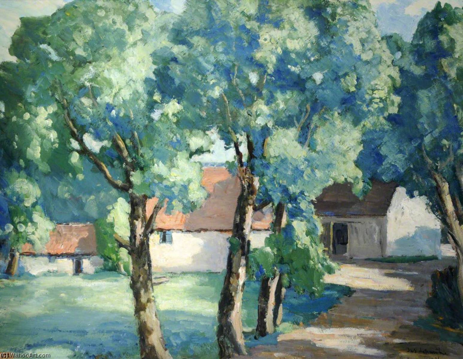 A Jersey Farmstead — Francis William Synge Le Maistre