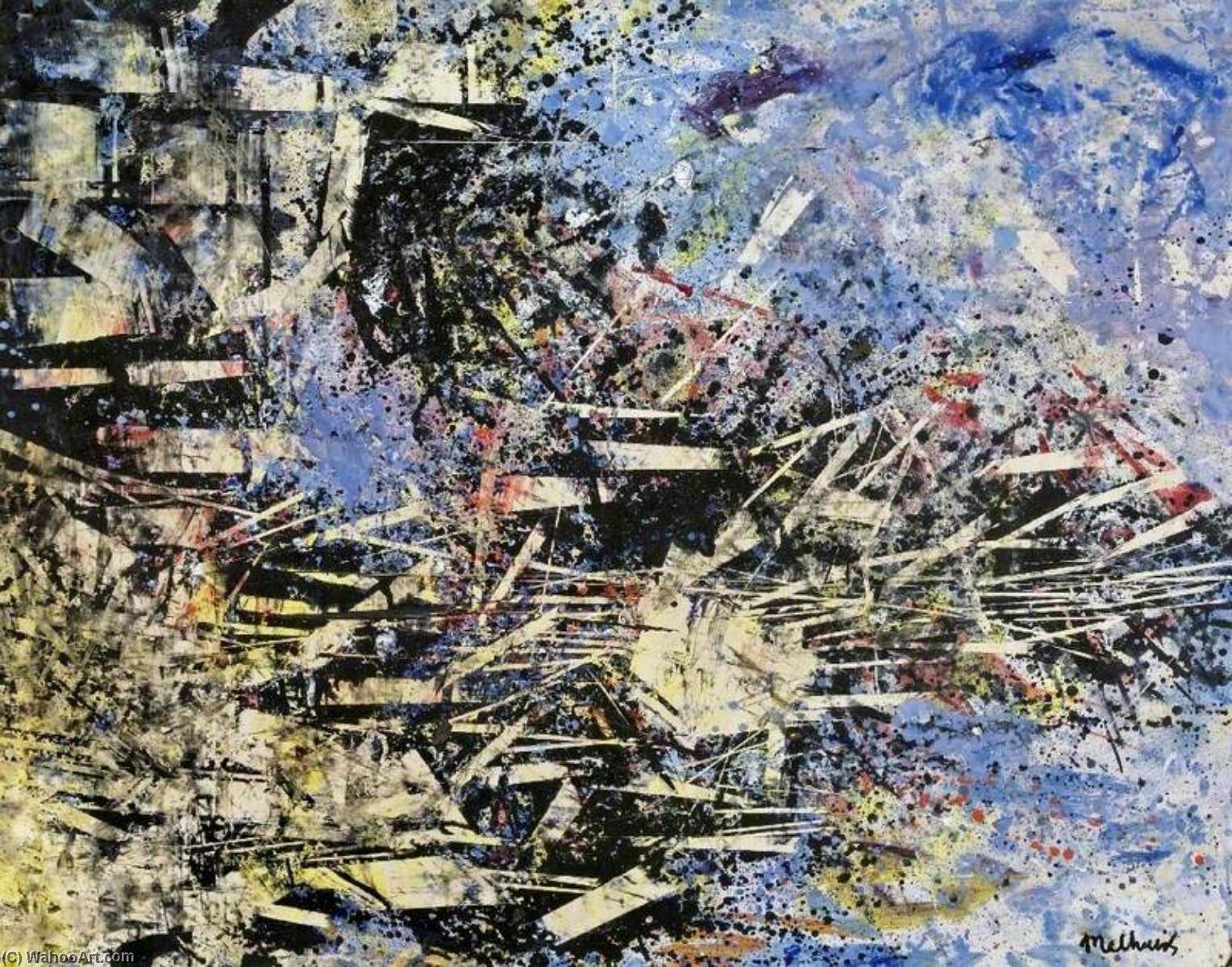 Untitled (abstract With Blue) — George Melhuish