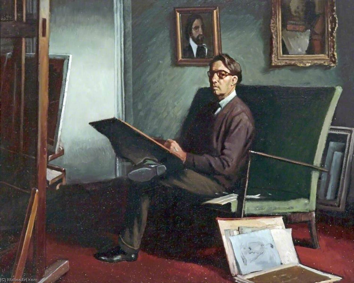 Self Portrait — Charles William Oliver