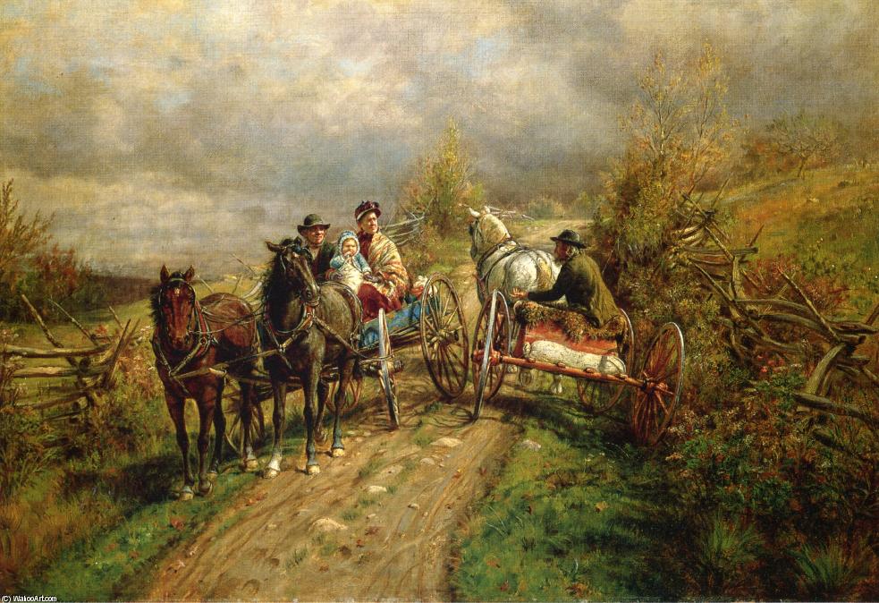 The Latest Village Scandal — Edward Lamson Henry