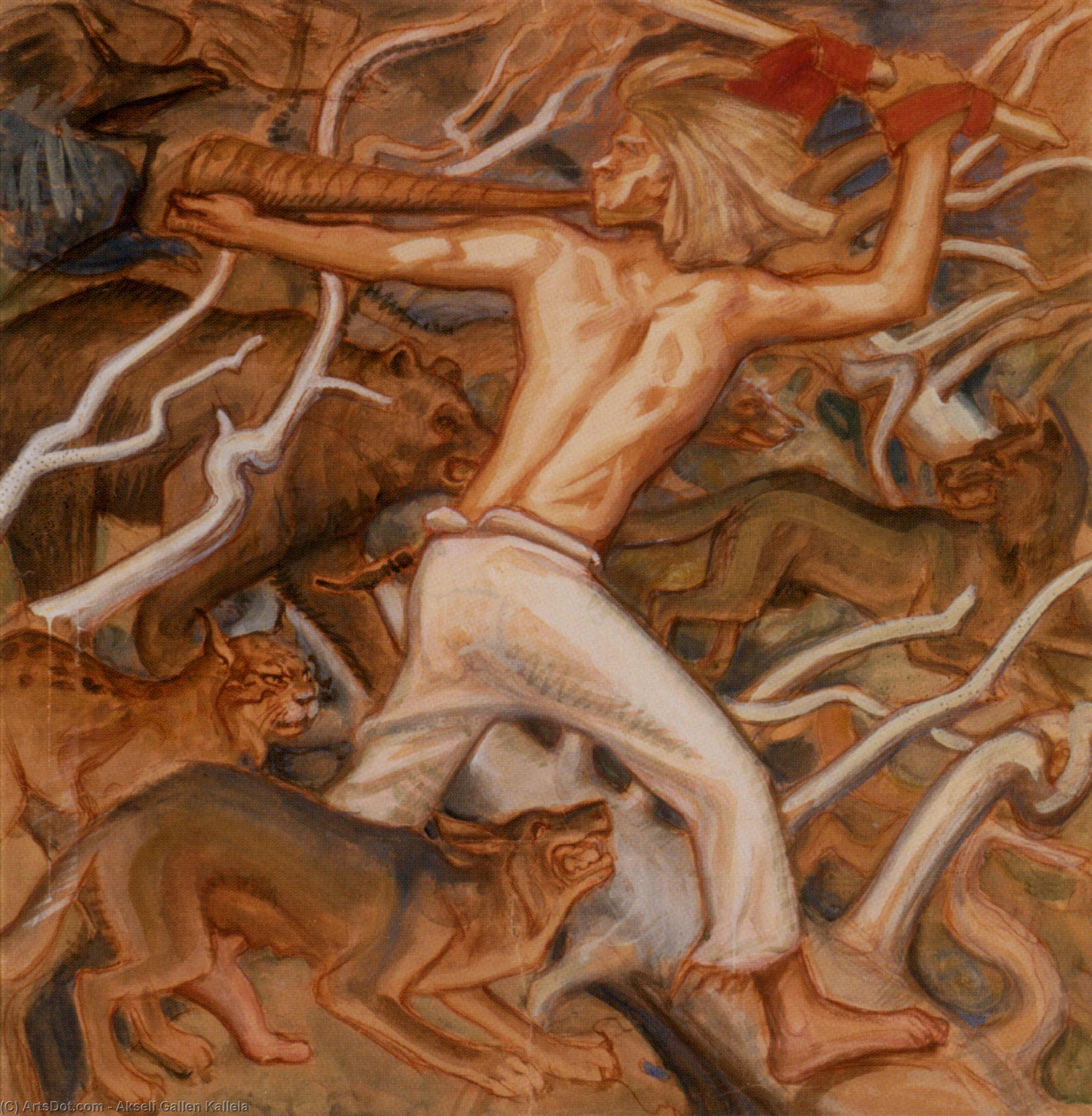 Kullervo Und Das Gestohlene Vieh — Akseli Gallen-kallela
