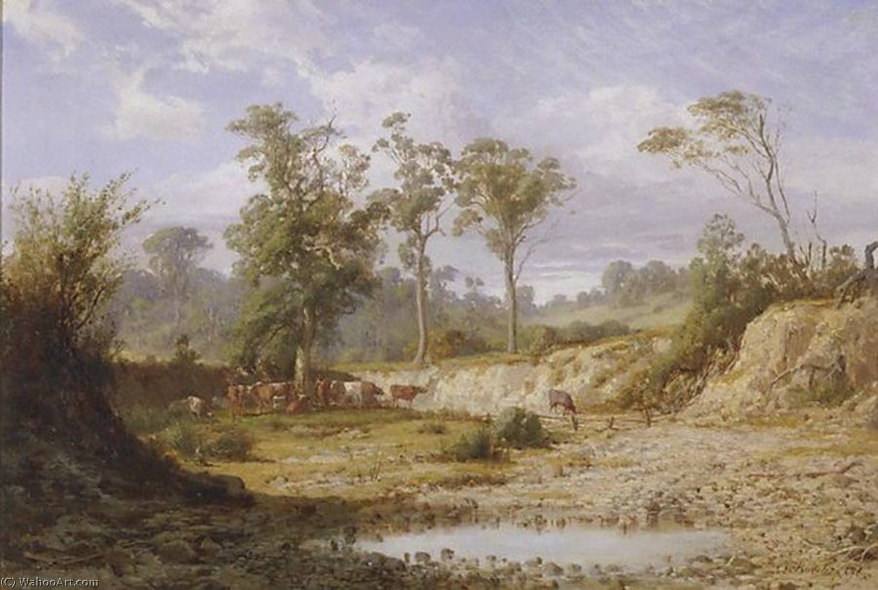 Goodman's Creek, Bacchus Marsh, Victoria — Abram-louis Buvelot