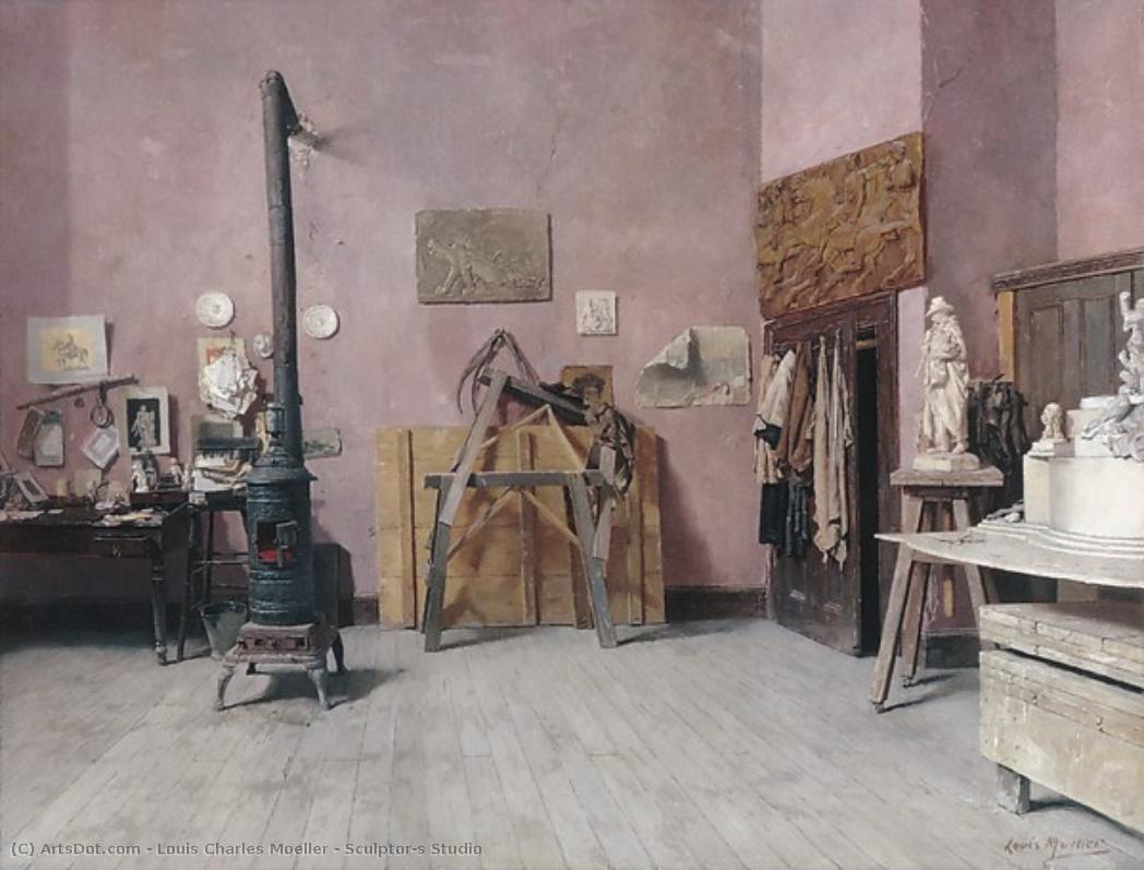 Sculptor's Studio — Louis Charles Moeller