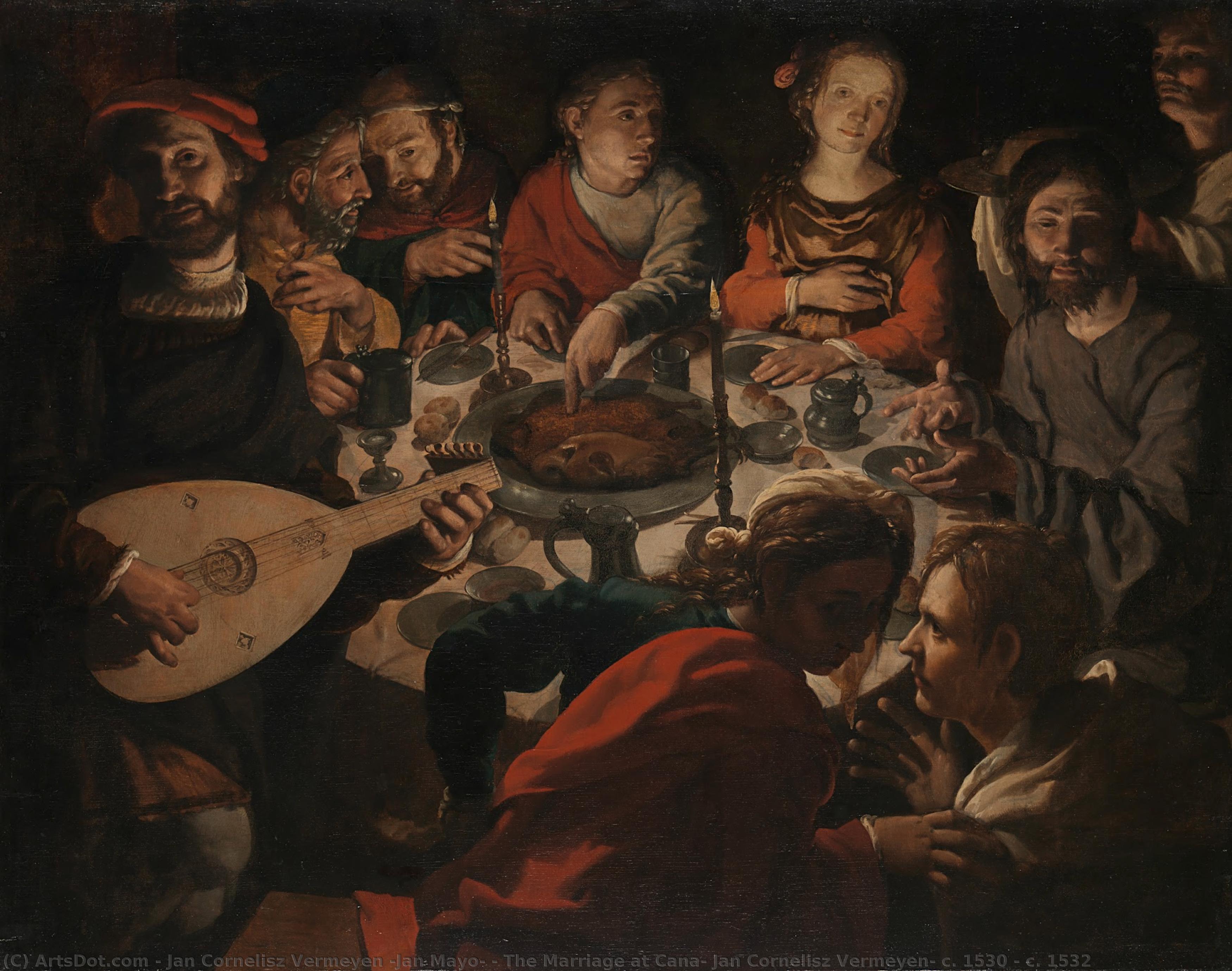 The Marriage At Cana, Jan Cornelisz Vermeyen, C. 1530 - C. 1532 — Jan Cornelisz Vermeyen (jan Mayo)
