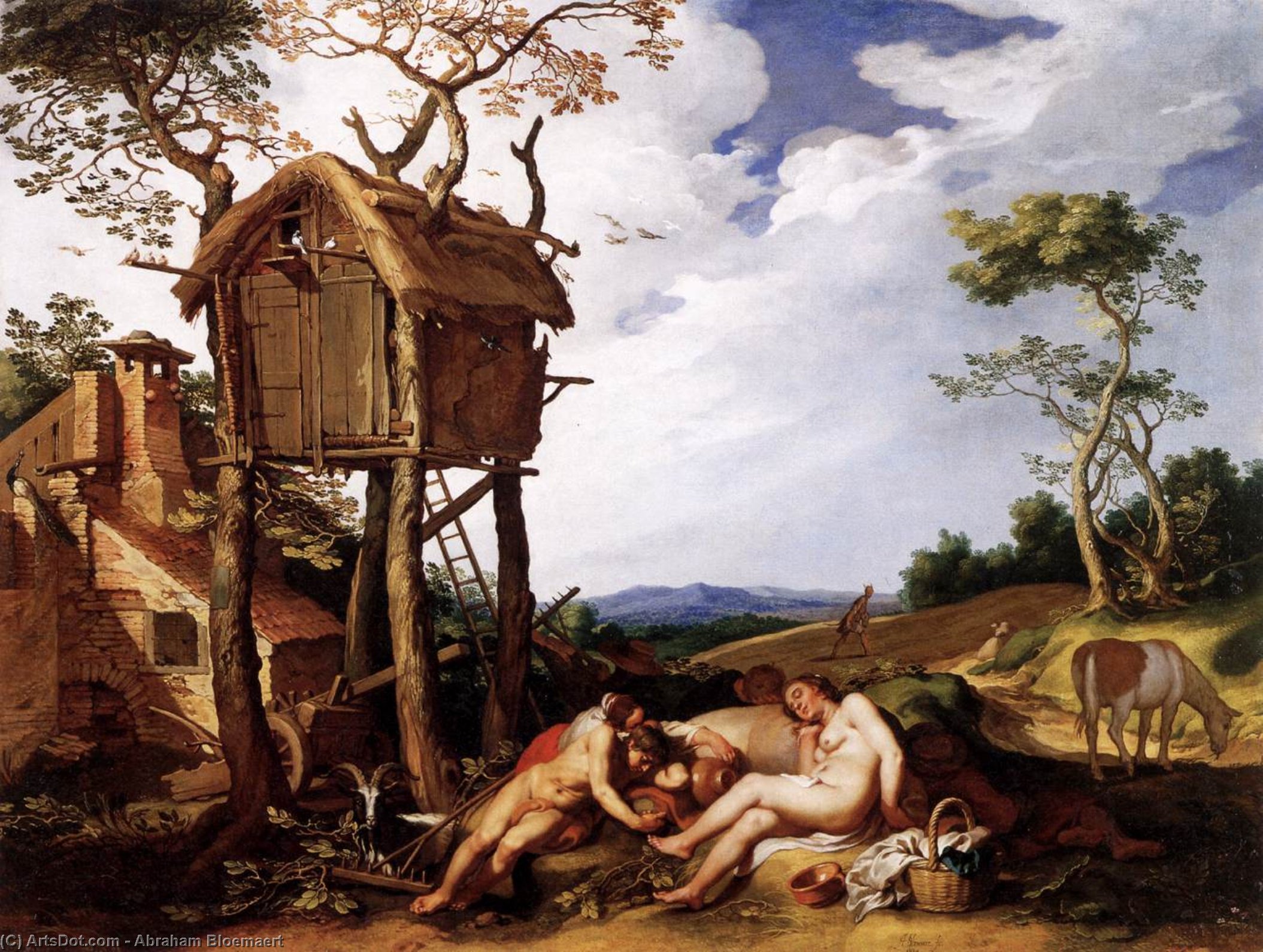 Landscape With The Parable Of The Tares Among The Wheat — Abraham Bloemaert