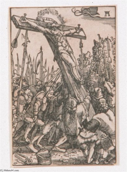 The Raising Of The Cross — Nicolaes De Bruyn