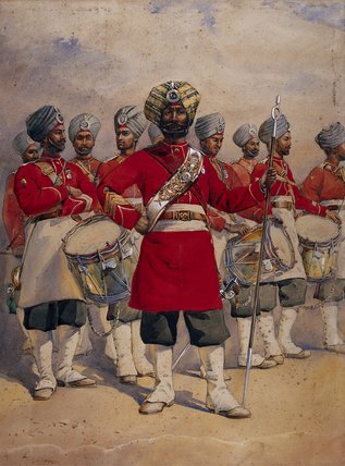 Soldiers Of The 45th Rattray's Sikhs 'the Drums' Jat — Alfred Crowdy Lovett