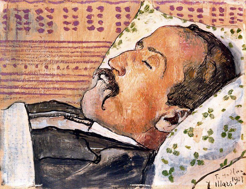 Portrait Of The Poet Louis Duchosal On His Deathbed — Ferdinand Hodler