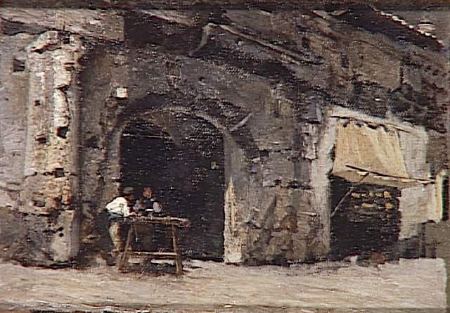 Rome, Le Botteghe Oscure — Ernest Hébert (antoine Auguste Ernest Hebert)