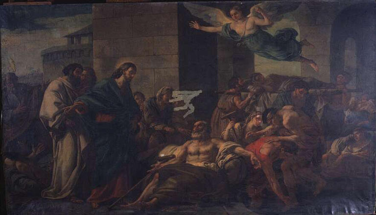Jesus Guerit Un Paralytique — Joseph Marie Vien