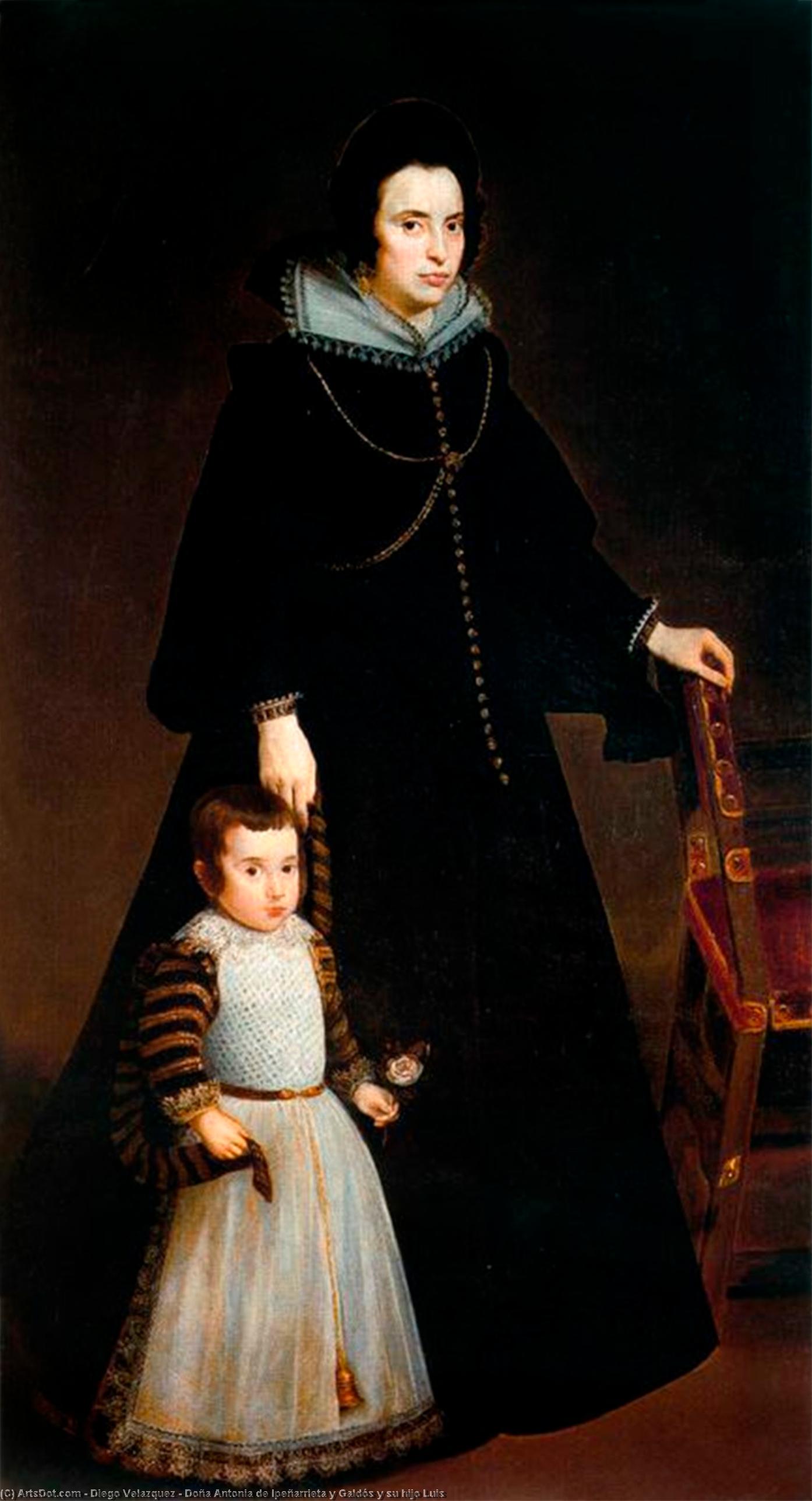 Doña Antonia De Ipeñarrieta Y Galdós Y Su Hijo Luis — Diego Velázquez