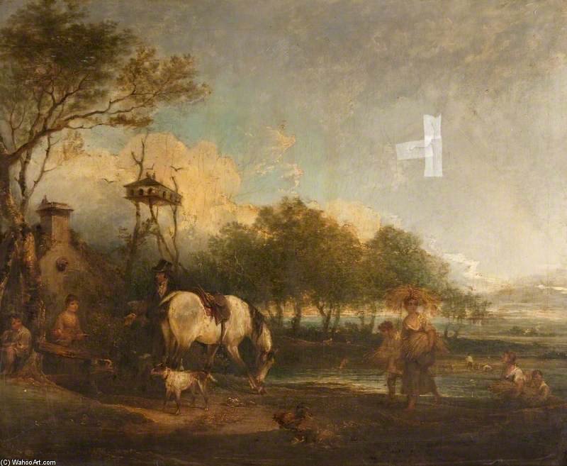 An English Homestead — George Morland