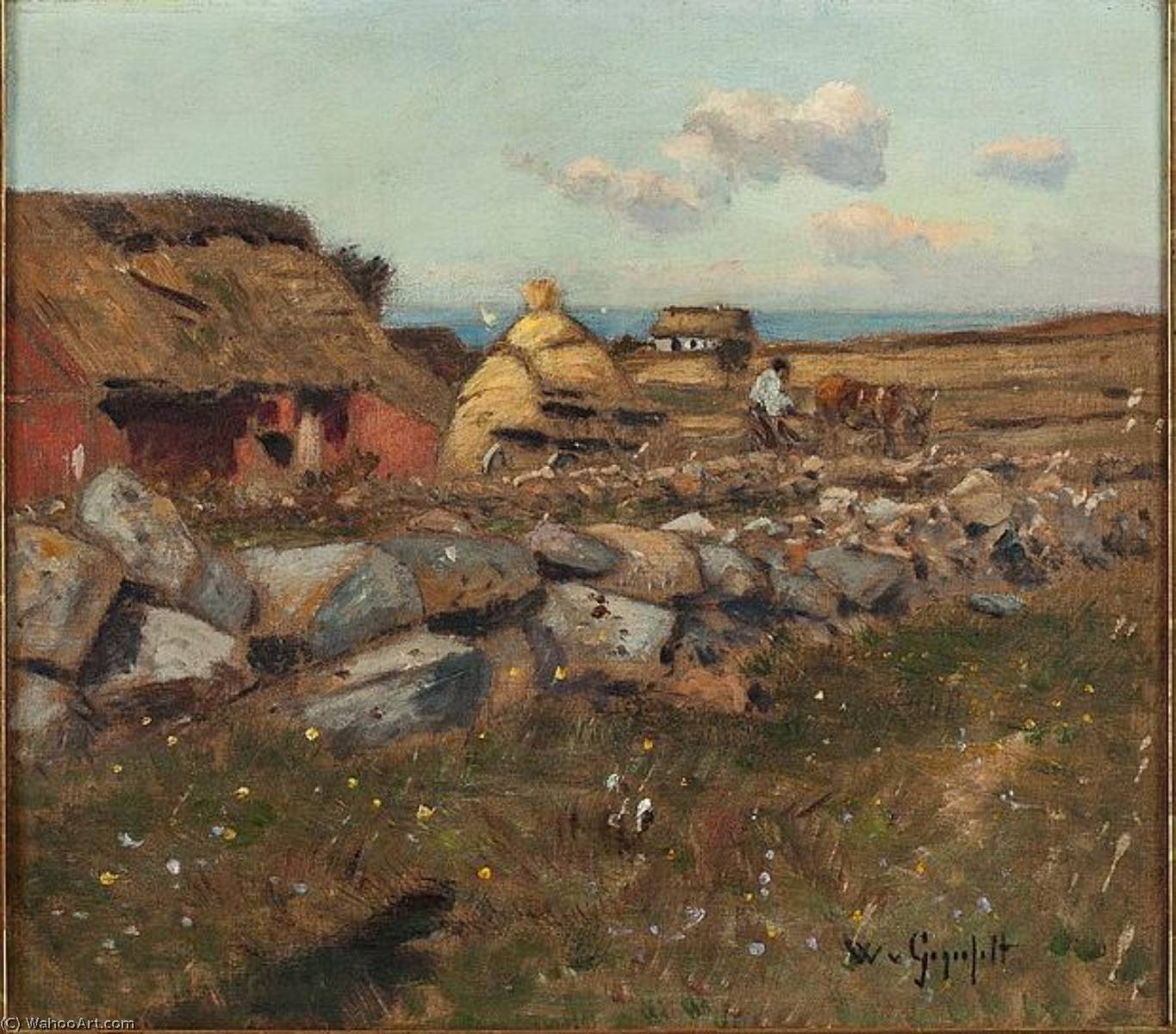 The Farmhouse On The Coast — Wilhelm Von Gegerfelt