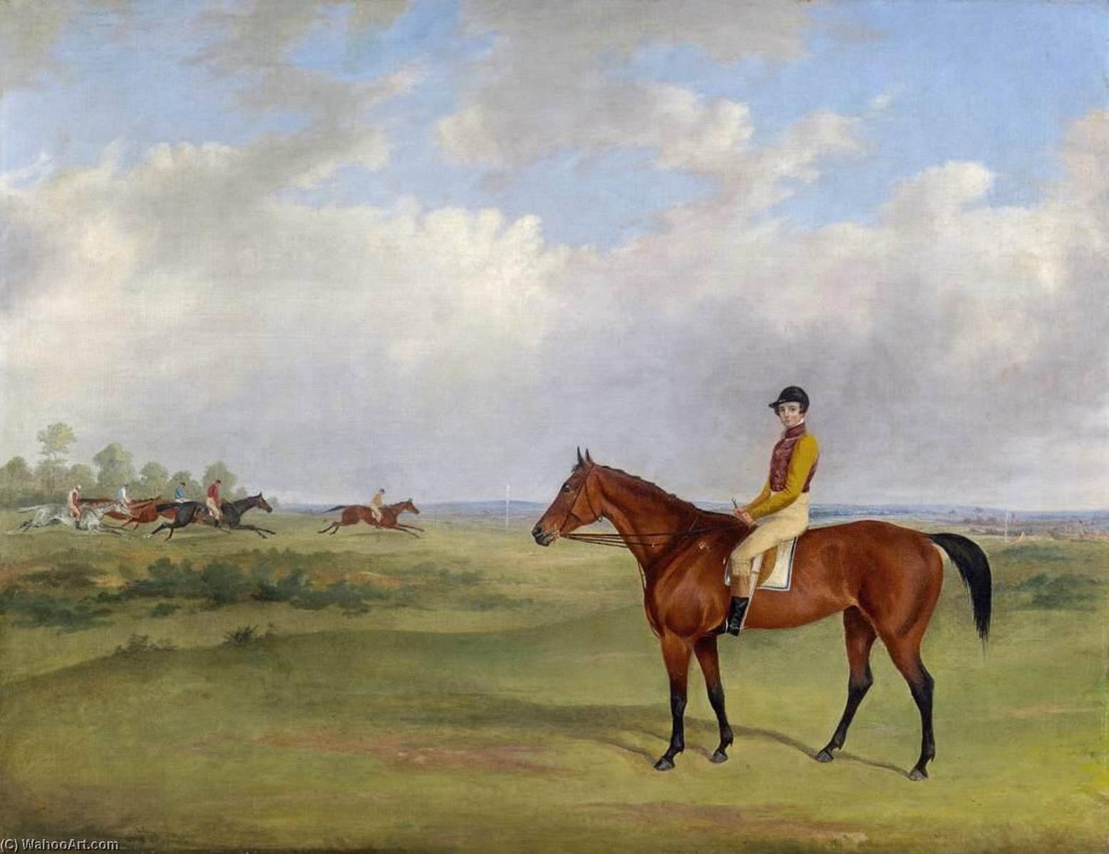 Portrait A Bay Racing Pony — George Henry Laporte