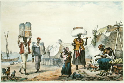 Negroes Selling Coal And Maize — Jean-baptiste Debret