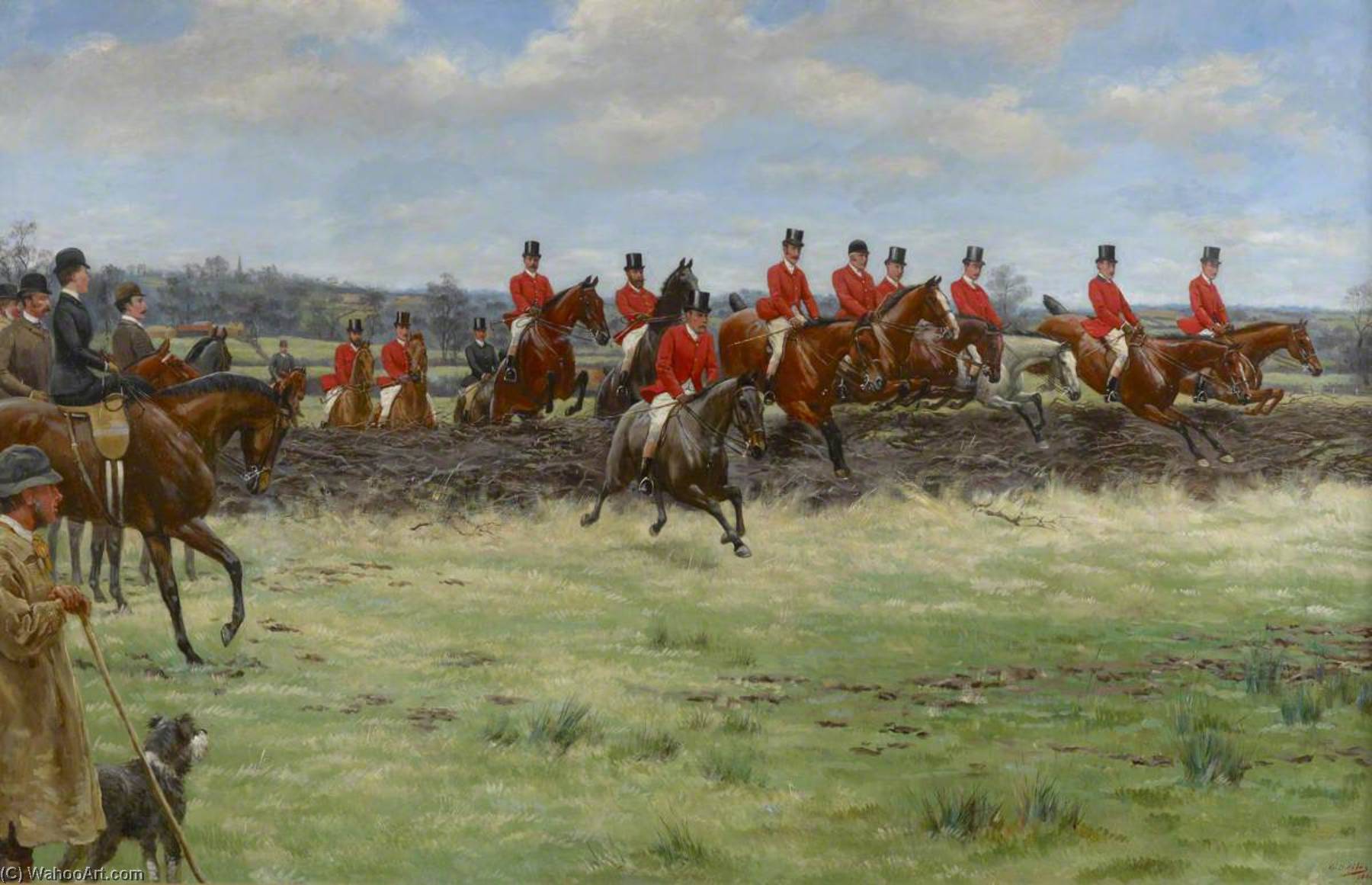 The First House Of Commons Steeplechase, 1889 — Godfrey Douglas Giles