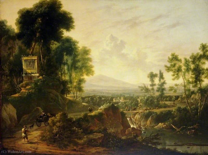 Landscape With A Shrine — Frederick De Moucheron