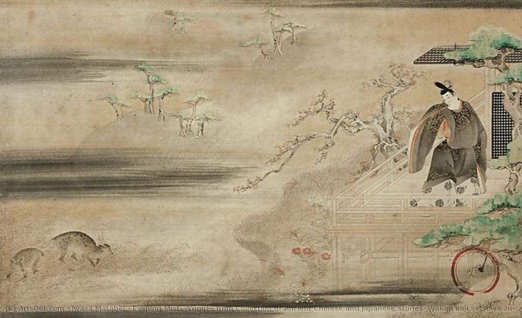Evening Mist” (yūgiri), From Collection Of Ancient Chinese And Japanese Stories (wakan Koji Setsuwa Zu) — Araki Katsumochi