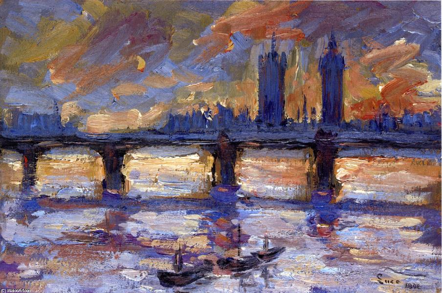 London, The Thames, Evening — Maximilien Luce