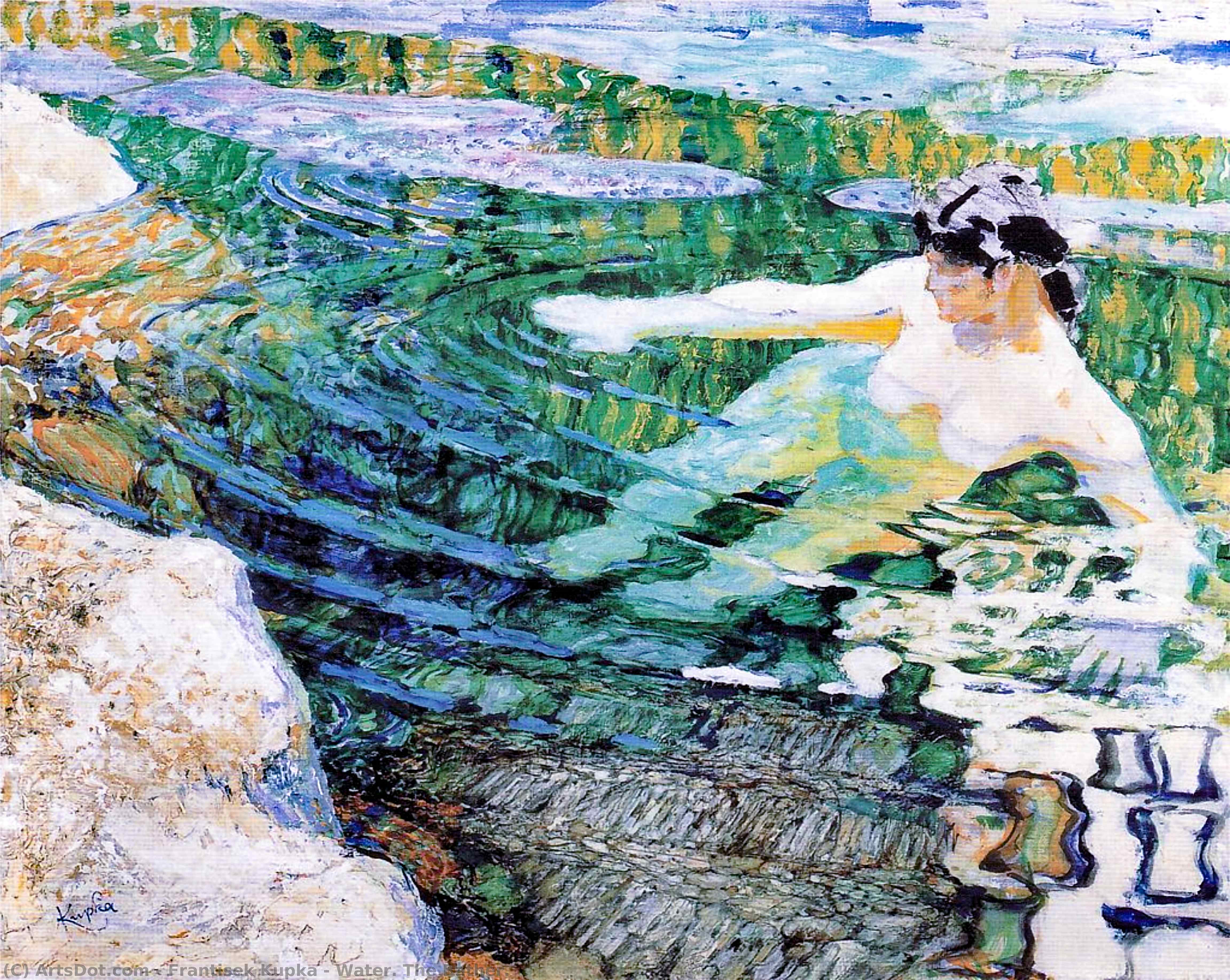 Water. The Bather. — フランティシェク・クプカ