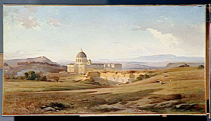 Vue De Saint Pierre De Rome — Jean-achille Benouville