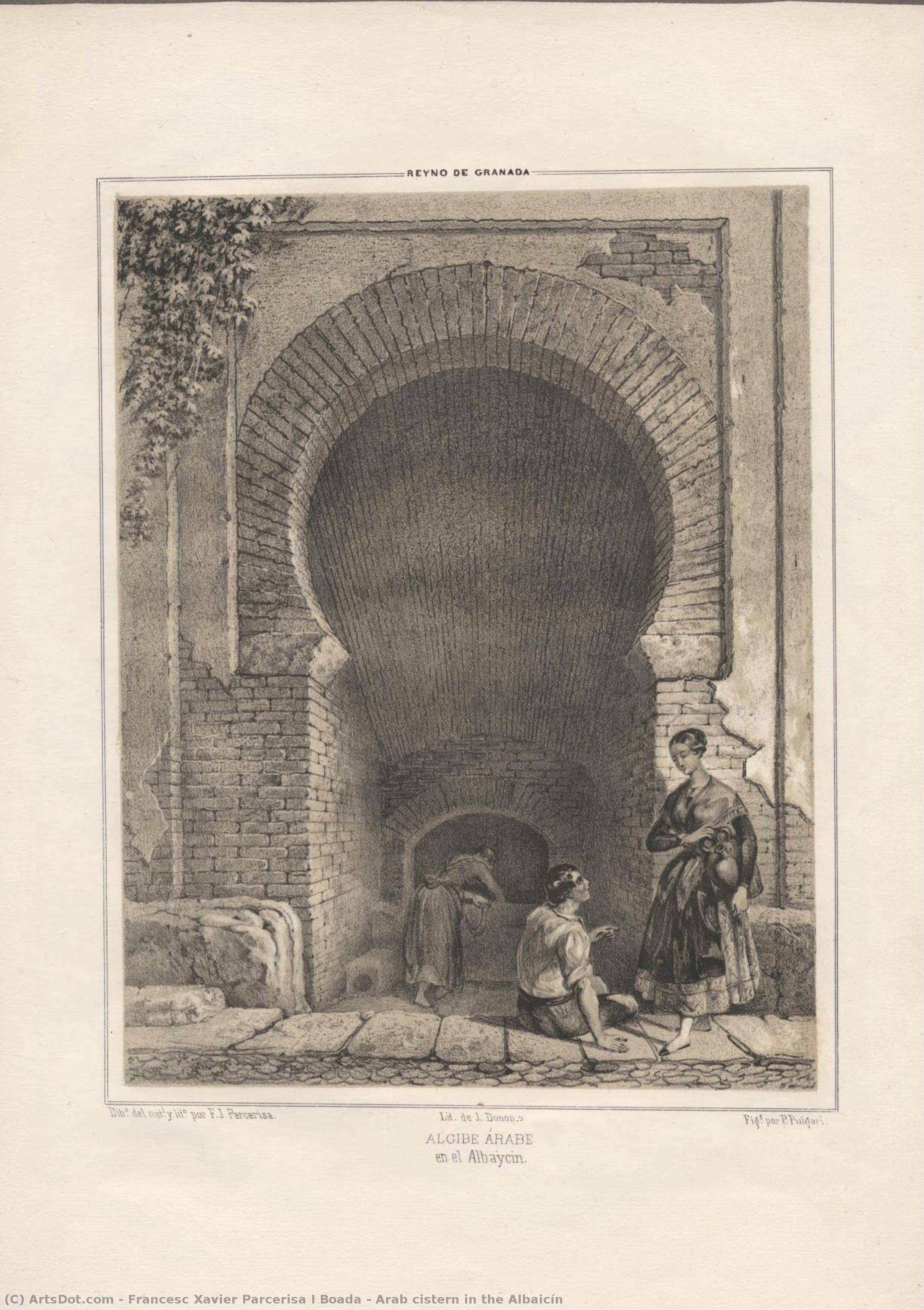 Arab Cistern In The Albaicín — Francesc Xavier Parcerisa I Boada