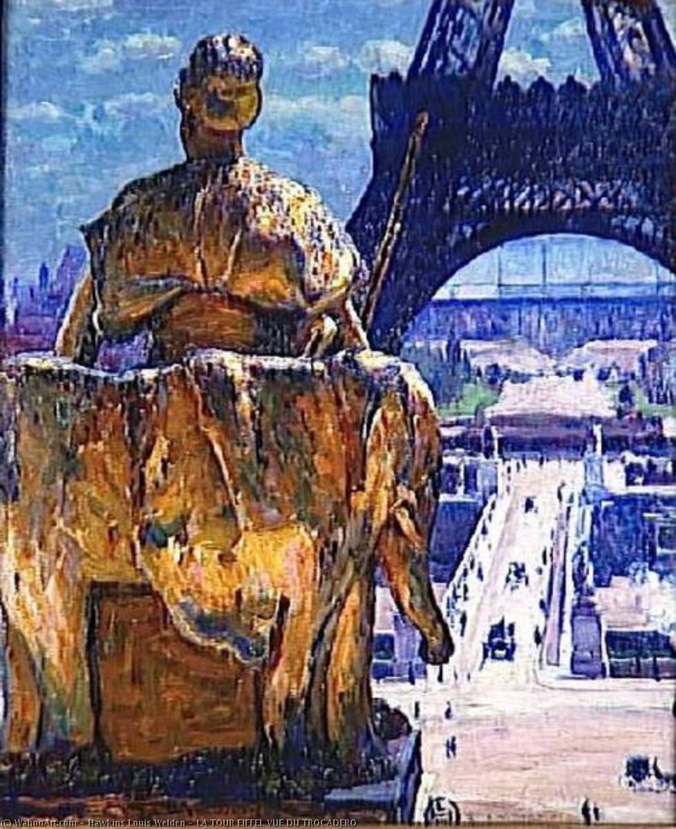 La Tour Eiffel Vue Du Trocadero — Louis Welden Hawkins