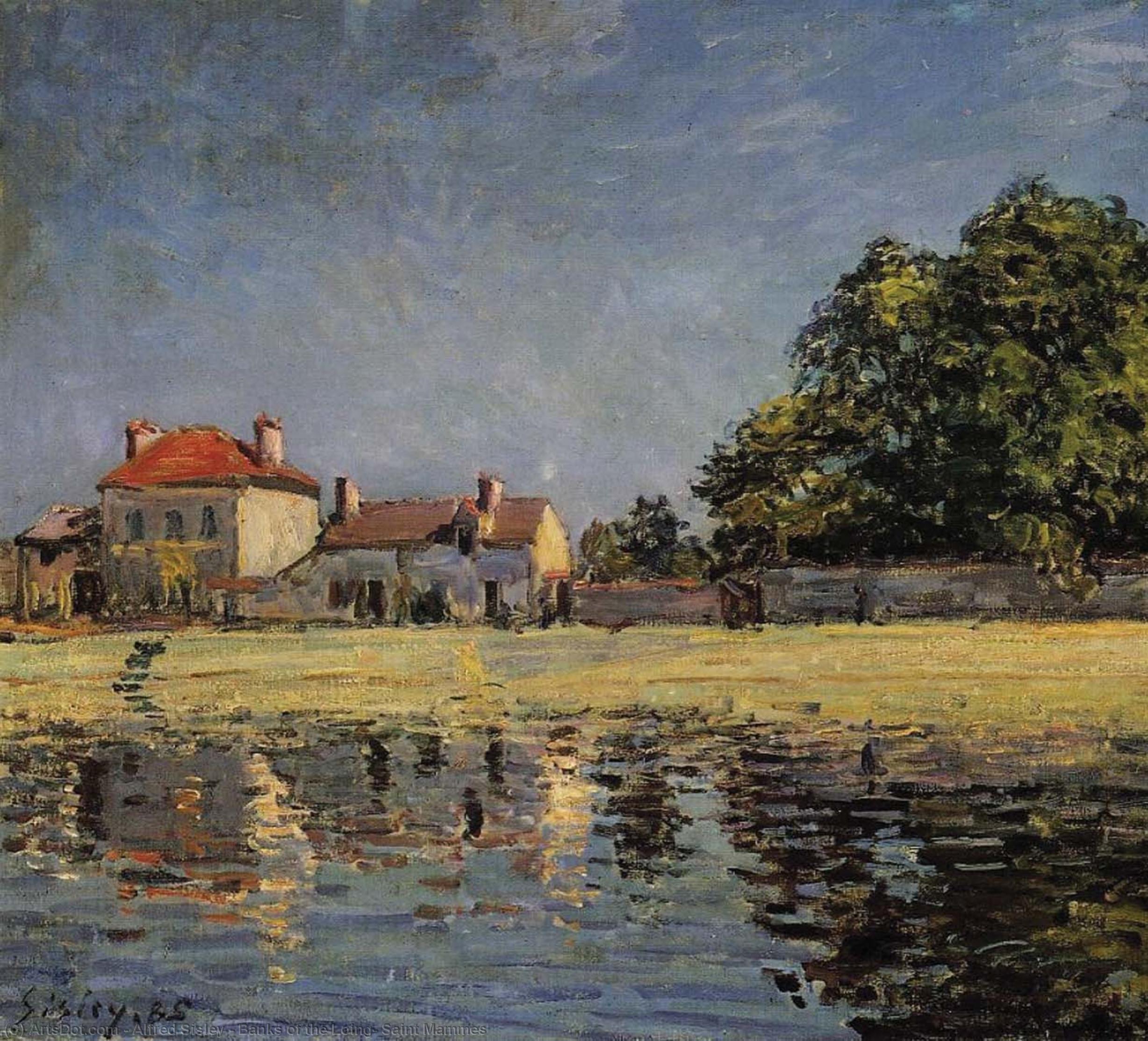 Banks Of The Loing, Saint Mammes — Alfrēd Sislē