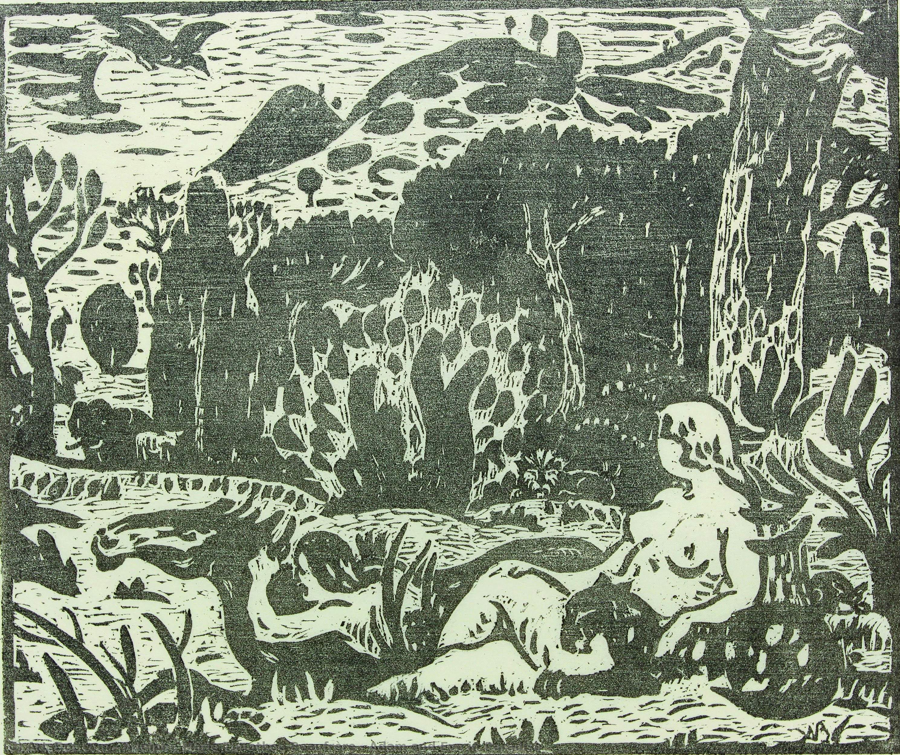 Adam And Eve In Paradise — Adolphe Marie Timothée Beaufrère