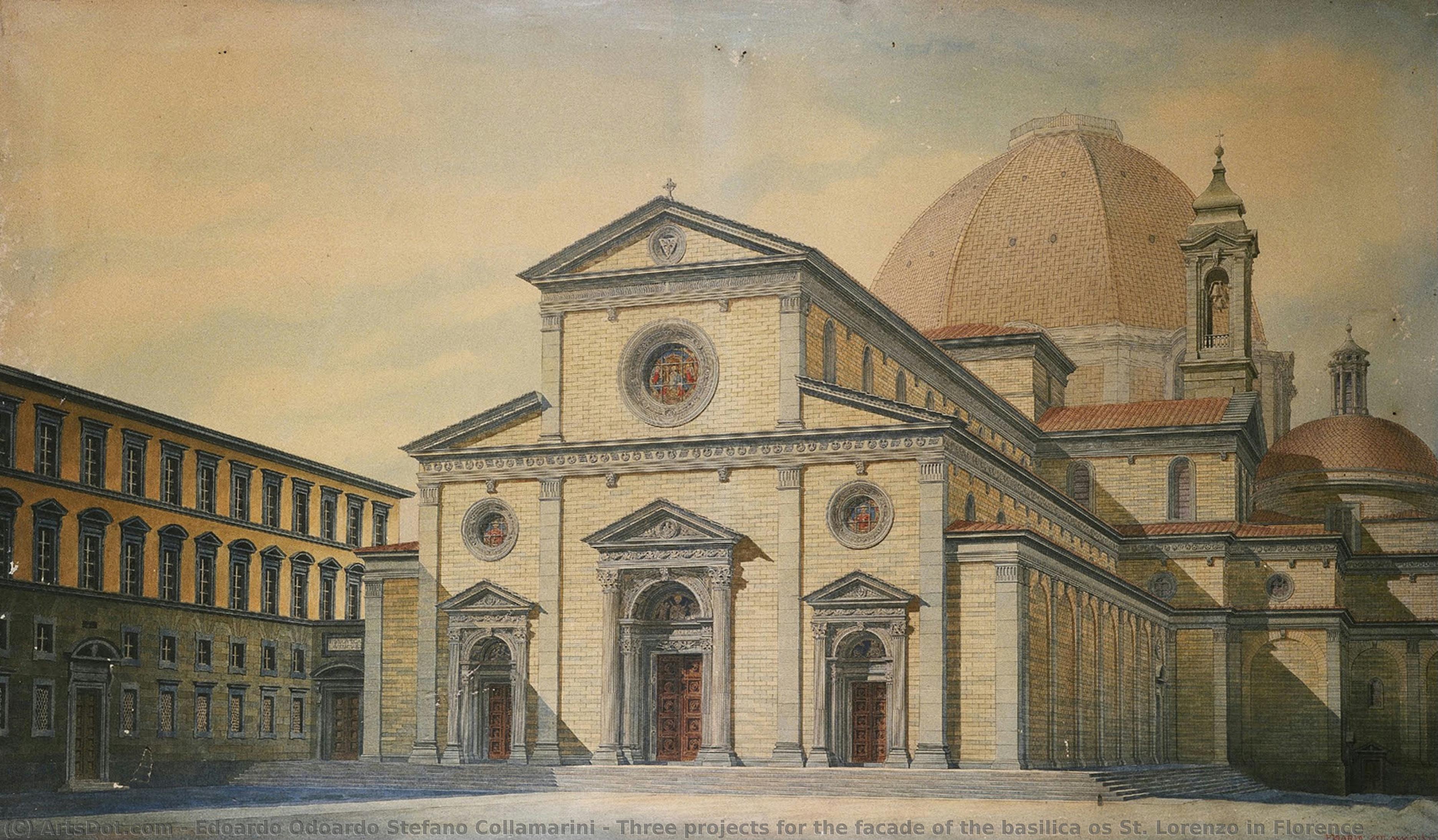 Three Projects For The Facade Of The Basilica Os St. Lorenzo In Florence — Edoardo Odoardo Stefano Collamarini