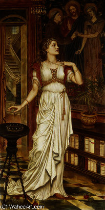 Hunt The Slipper At Neighbour Flamborough's — Daniel Maclise