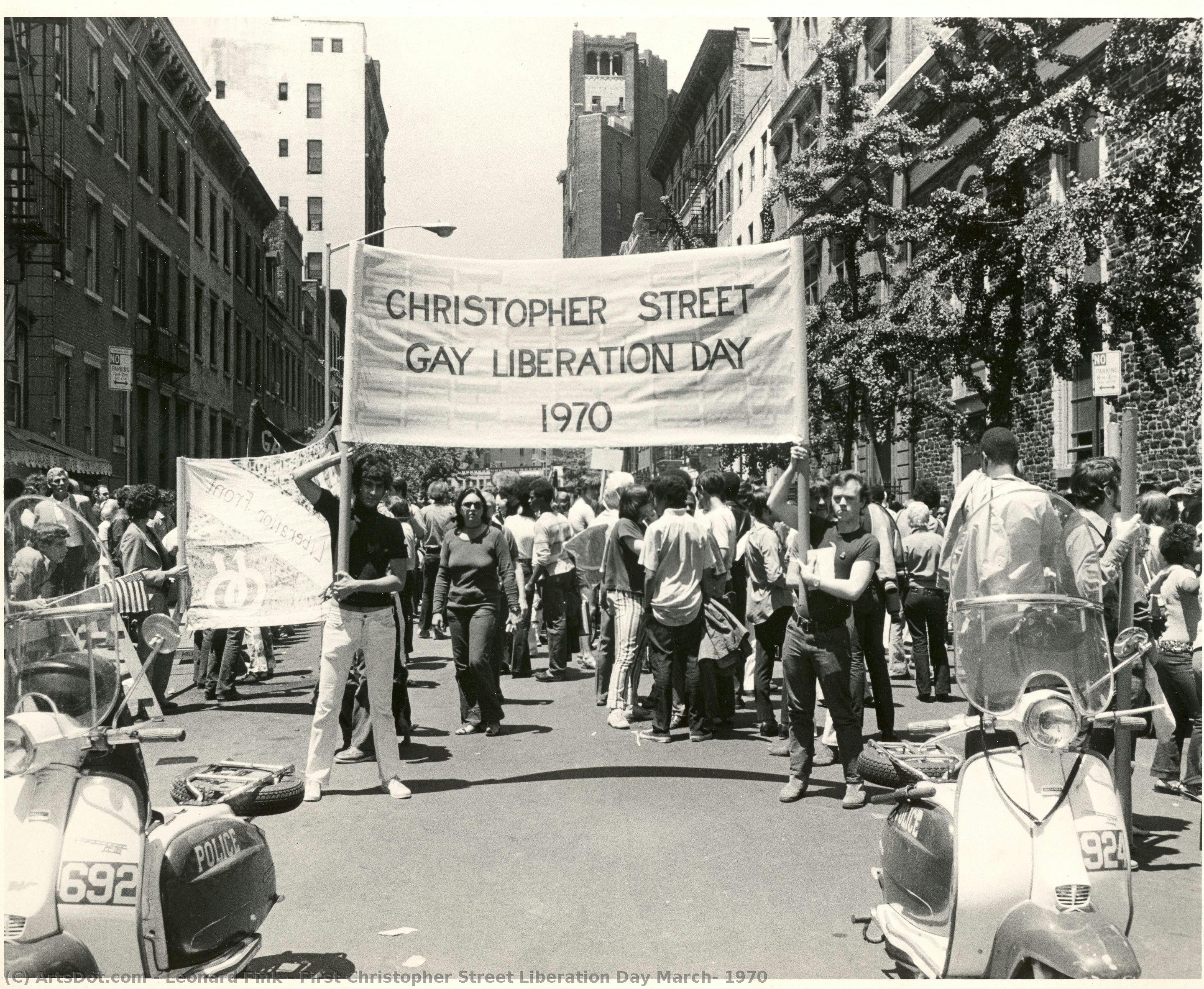 First Christopher Street Liberation Day March, 1970 — Leonard Fink