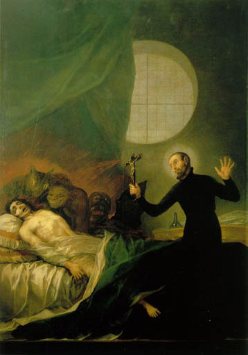 St Francis Borja At The Deathbed Of An Impenitent — Francisco José De Goya Y Lucientes