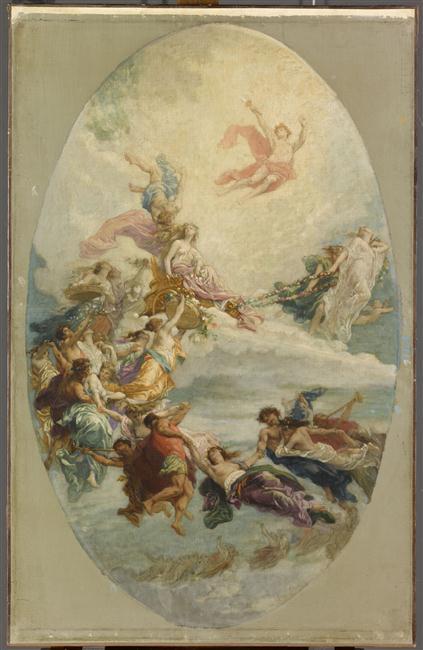 Esquisse Pour Le Triomphe De Flore — Alexandre Cabanel