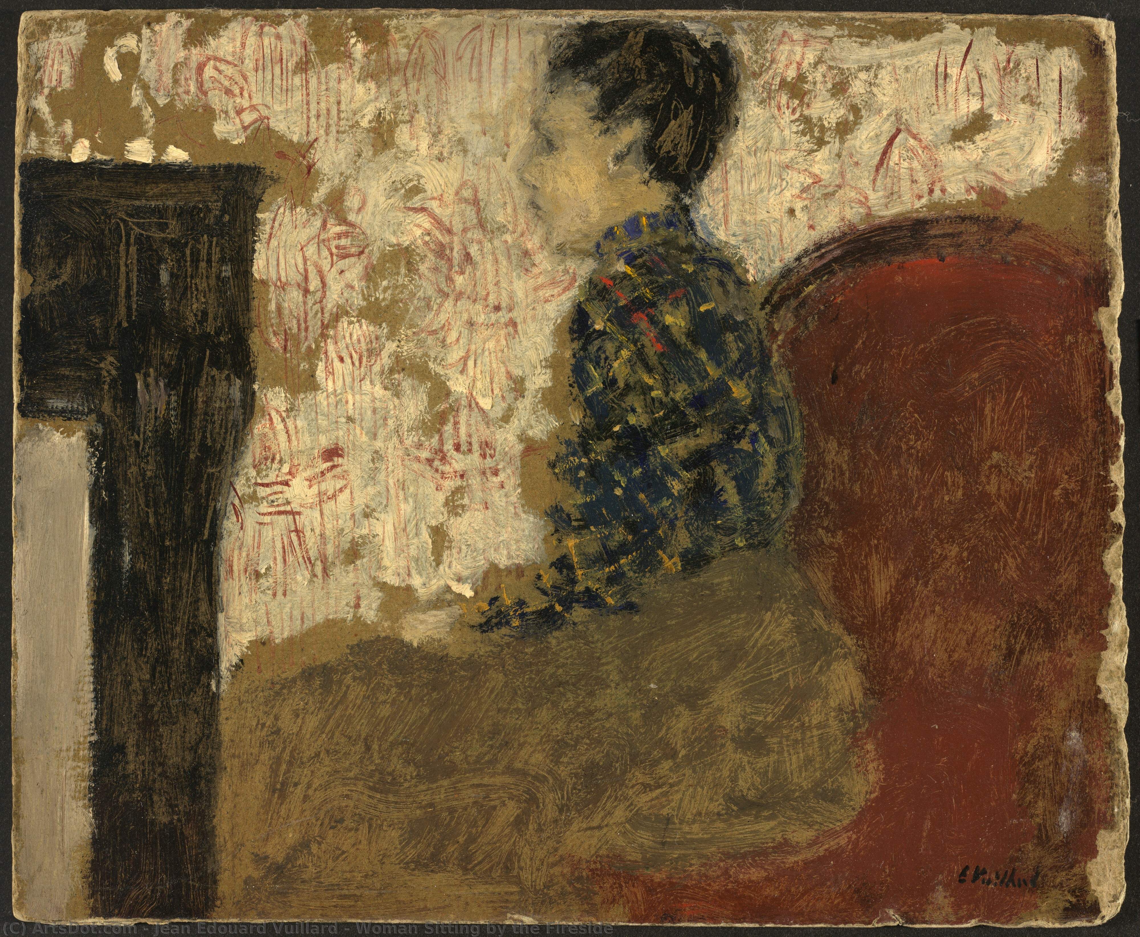 Woman Sitting By The Fireside — Жан Едуар Вијар