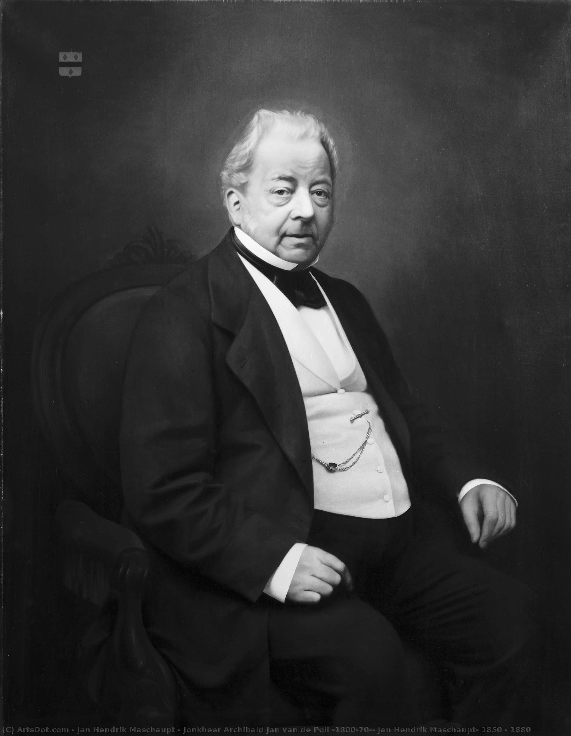 Jonkheer Archibald Jan Van De Poll (1800-70), Jan Hendrik Maschaupt, 1850 - 1880 — Jan Hendrik Maschaupt