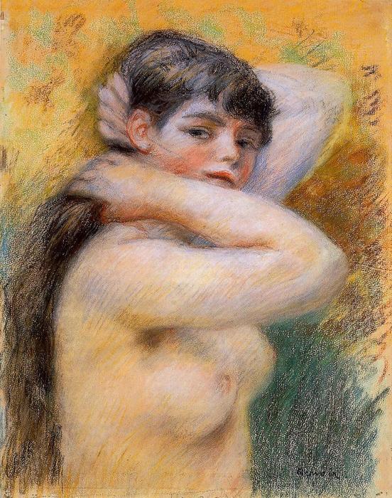 Joven Mujer Delante Del Tocador — Pierre-auguste Renoir