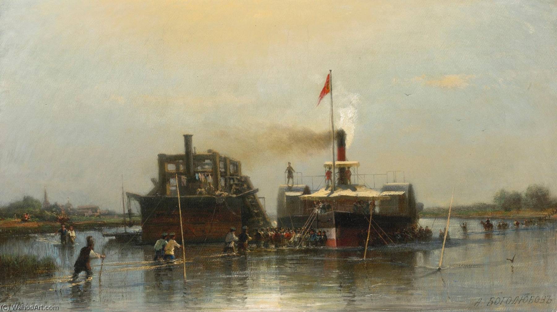 Steamship On The Don — Alexei Petrovich Bogoliubov