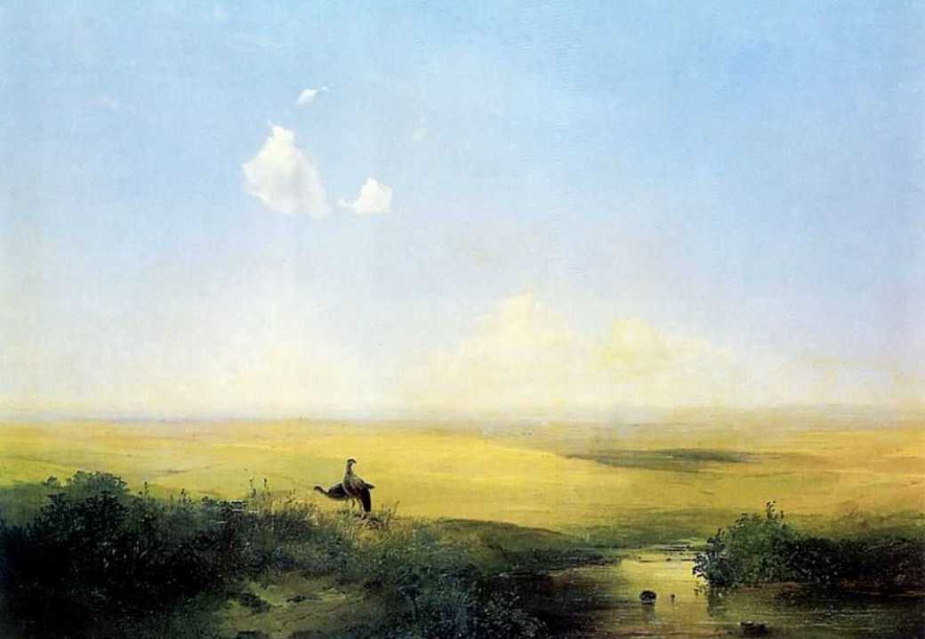 The Steppe In Daytime — Alexei Kondratyevich Savrasov